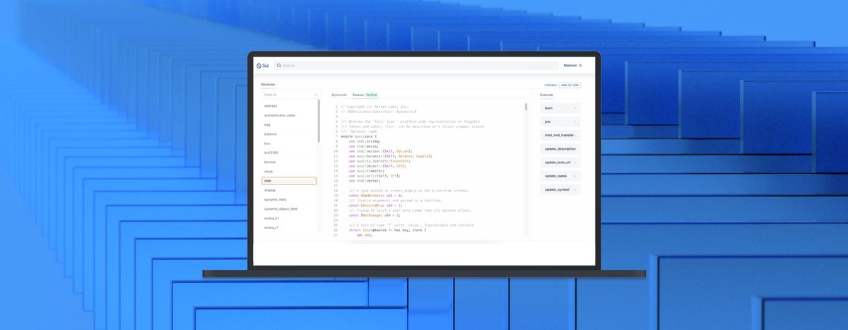 View Verified Move Source Code in Sui Explorer