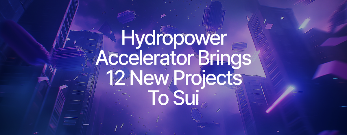 12 Teams Build on Sui Through Hydropower Accelerator