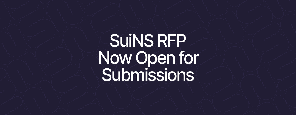 SuiNS RFP Kicks Off to Support Ecosystem Growth