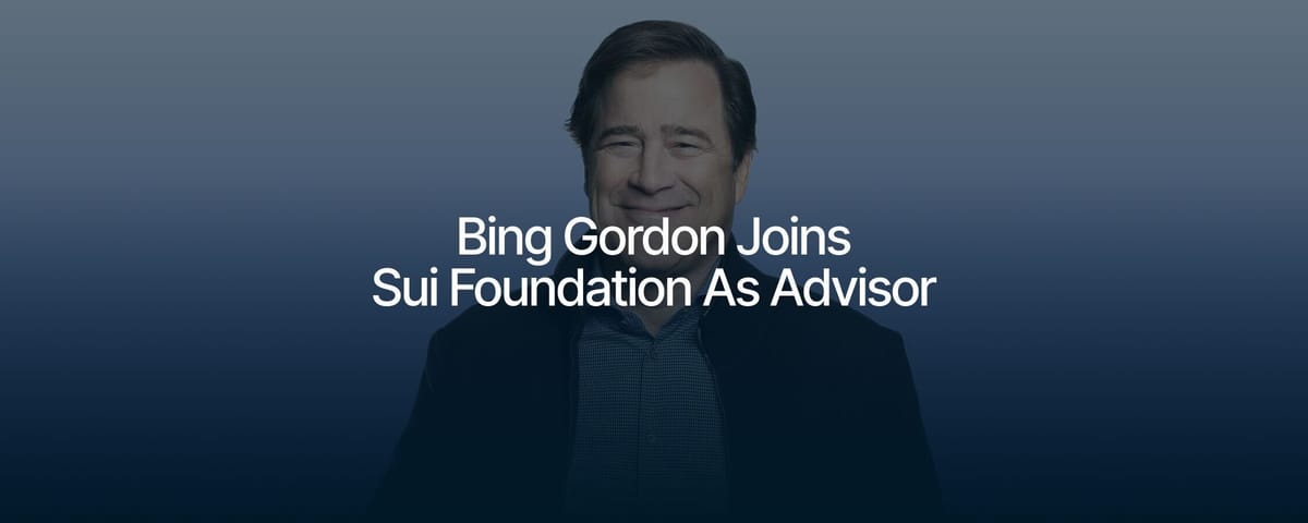 Seasoned Gaming Executive Bing Gordon Joins Sui Foundation as an Advisor