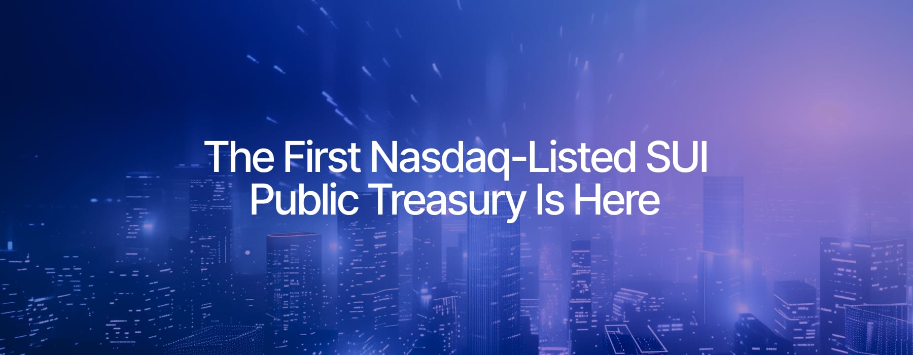 Nasdaq-Listed SUI Treasury Access is Here: Introducing Mill City Ventures