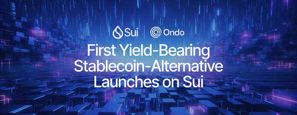 USDY Lands on Sui as New Native Stablecoin-Alternative