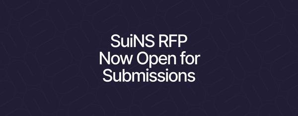 SuiNS RFP Kicks Off to Support Ecosystem Growth