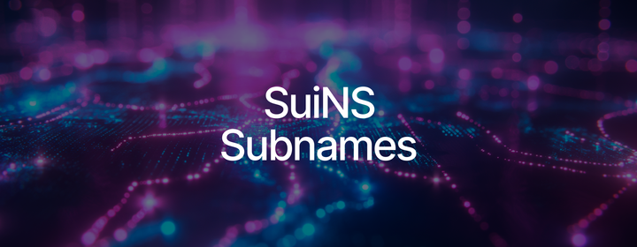 Advancing Web3 Identity Structures with SuiNS Subnames